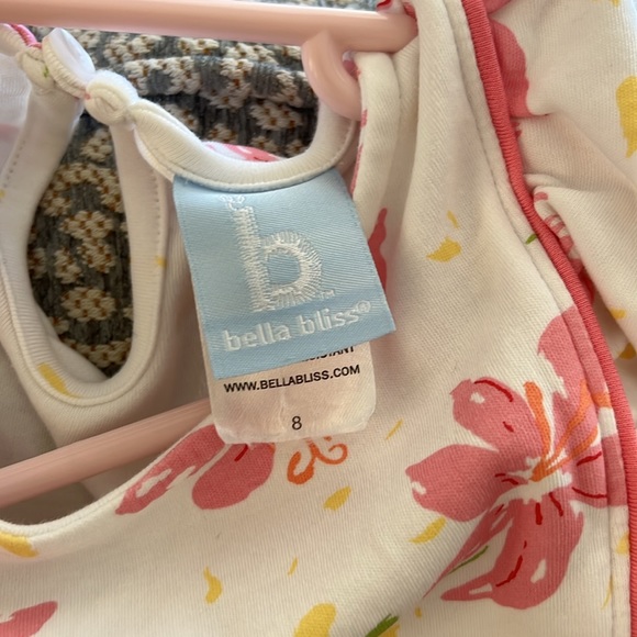 Bella Bliss Girls Floral Lily Pink Dress. - Picture 2 of 6